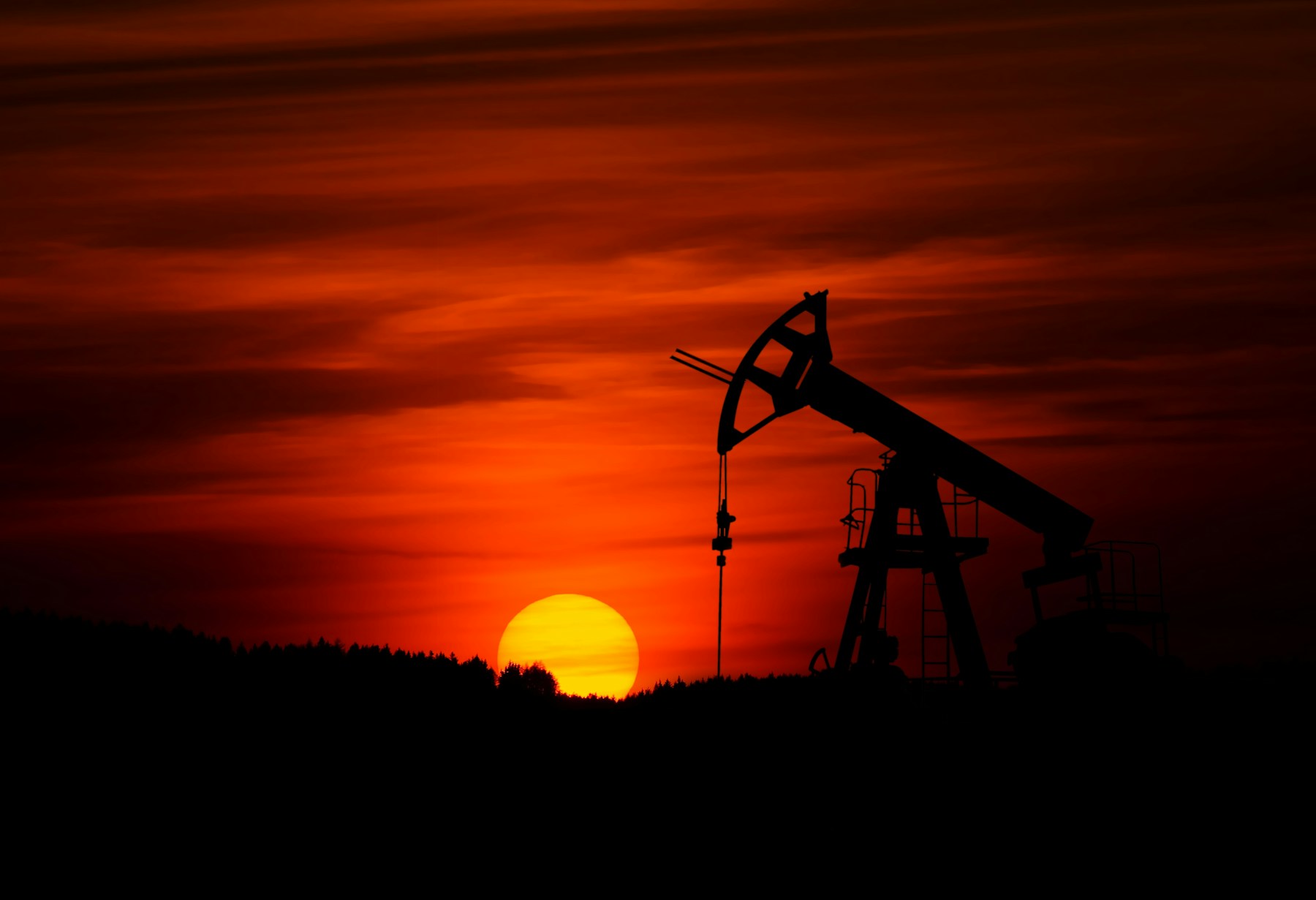 Plataforma de petróleo em operação