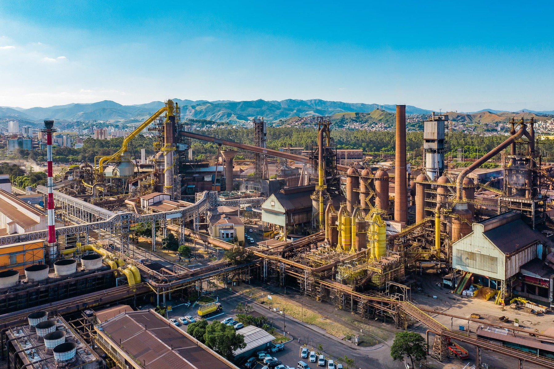 Unidade industrial da Usiminas